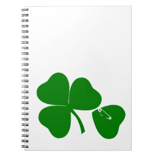 St Patrick's Day - Get Lucky 3 + 1 leaves = 4 Notebook