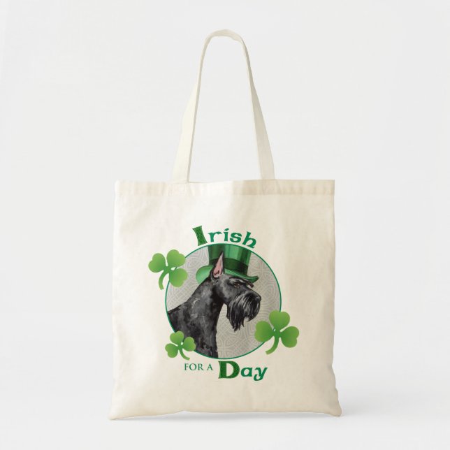 St. Patrick's Day Giant Schnauzer Tote Bag (Front)