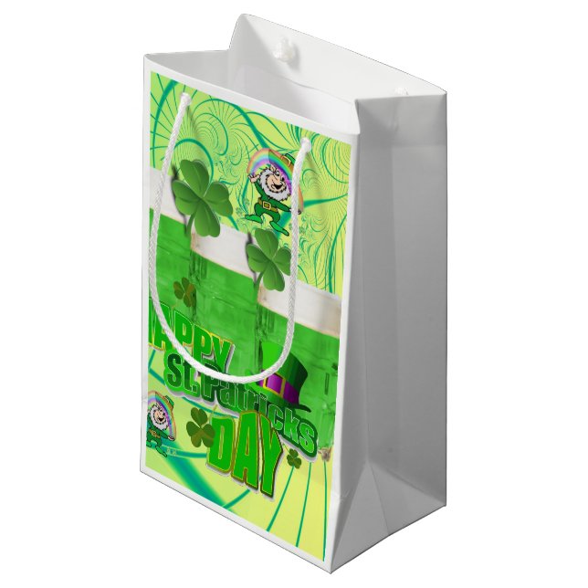 St. Patrick's Day Gift Bag (Front Angled)