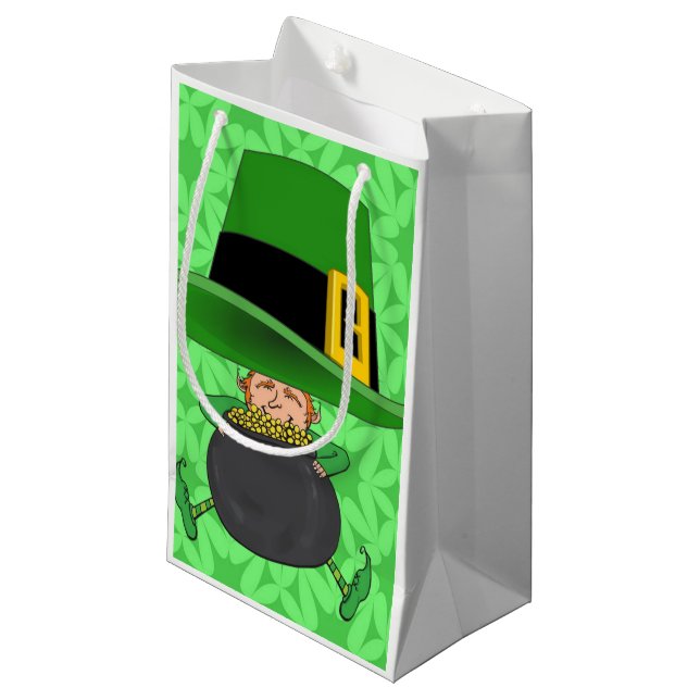 St. Patrick's Day Gift Bag (Front Angled)