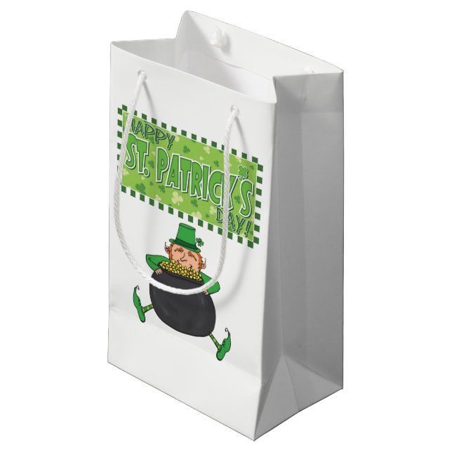 St. Patrick's Day Gift Bag (Front Angled)