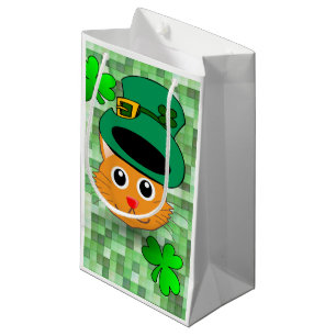 St. Patrick's Day Gift Bag Cat