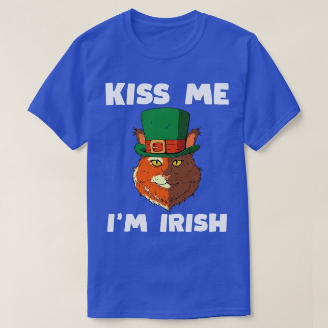 St Patricks Day Gift I Irish Party Cat Costume T-Shirt (Design Front)