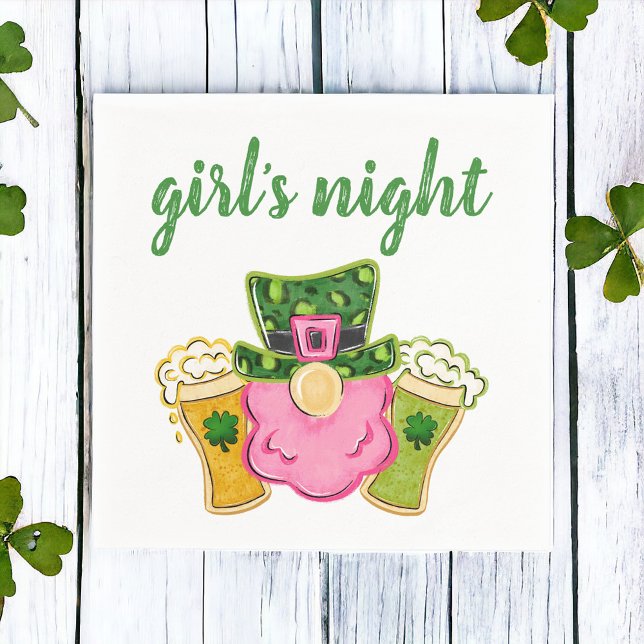 St Patrick's Day Girl's Night  Napkin (Creator Uploaded)