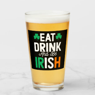 St Patrick's Day Glass
