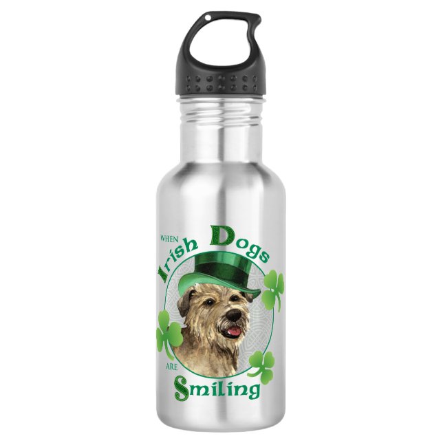 St. Patrick's Day Glen of Imaal Terrier 532 Ml Water Bottle (Front)