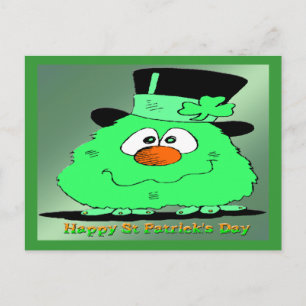 St Patrick's Day Gnome Postcard