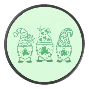 St. Patrick's Day Gnomes-60682 Hockey Puck