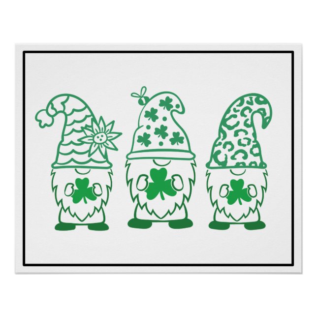 St. Patrick's Day Gnomes-60682 Poster (Front)
