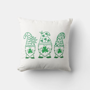 St. Patrick's Day Gnomes-60682 Throw Pillow