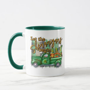 St. Patrick's Day Gnomes In Truck Shenanigans  Mug