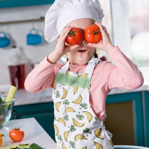 St Patricks Day Go Bananas and Get Lucky Apron