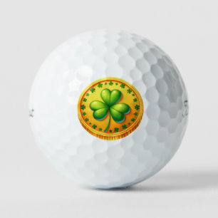 St Patrick's Day - Gold Coin Golf Balls