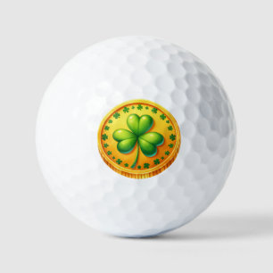 St Patrick's Day - Gold Coin Golf Balls