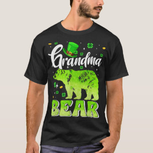 St Patricks Day Grandma Bear Family Matching  T-Shirt