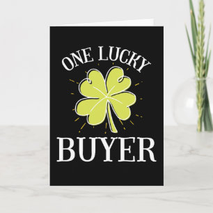St Patricks Day Graphic For A Buyer One Lucky  Card