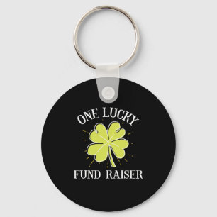 St Patricks Day Graphic For A Fund Raiser One Luck Keychain
