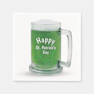 St. Patrick's Day Green Beer  Napkin