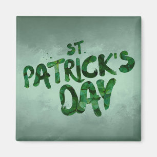 St Patrick's Day Green Clover Irish Celtic Magnet
