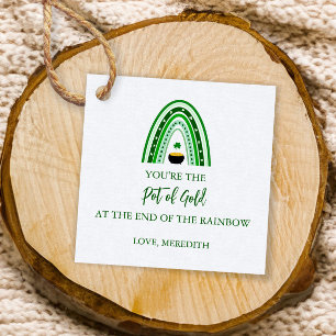 St. Patrick's Day Green Rainbow & Pot of God Favour Tags