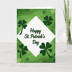 St Patricks Day Green Scene Card