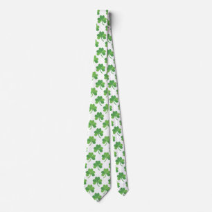 St. Patrick's Day Green Shamrock Men's Neck tie