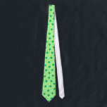St. Patrick's Day Green Shamrock Pattern Irish Tie<br><div class="desc">Celebrate Irish St. Patrick's day wearing a shamrock neck tie or wear all year to show your Irishness. The textured background is a light green with dark green shamrocks and dots scattered in a random pattern. Fun and colourful for a traditional holiday.</div>
