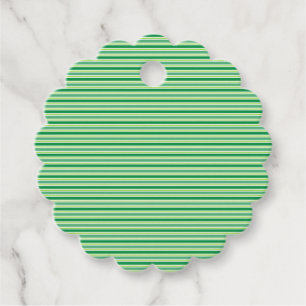St. Patrick's Day Green Stripes Pattern-54608 Favour Tags