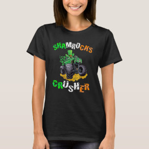 St Patrick's Day Green Vintage Truck Shamrocks T-Shirt