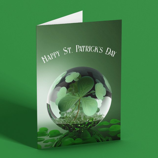 St. Patrick's Day Green World Card (Creator Uploaded)