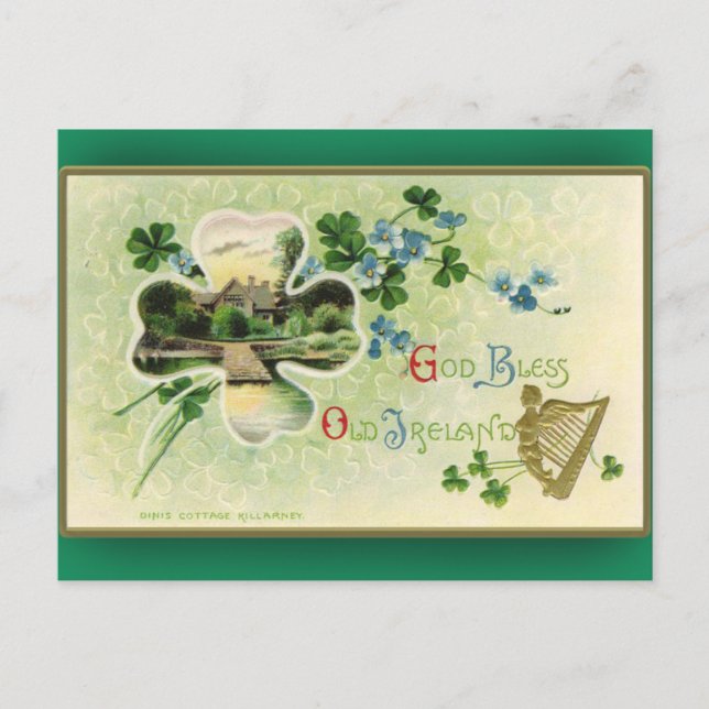St. Patrick's Day Greeting Cards Killarney Castle (Front)