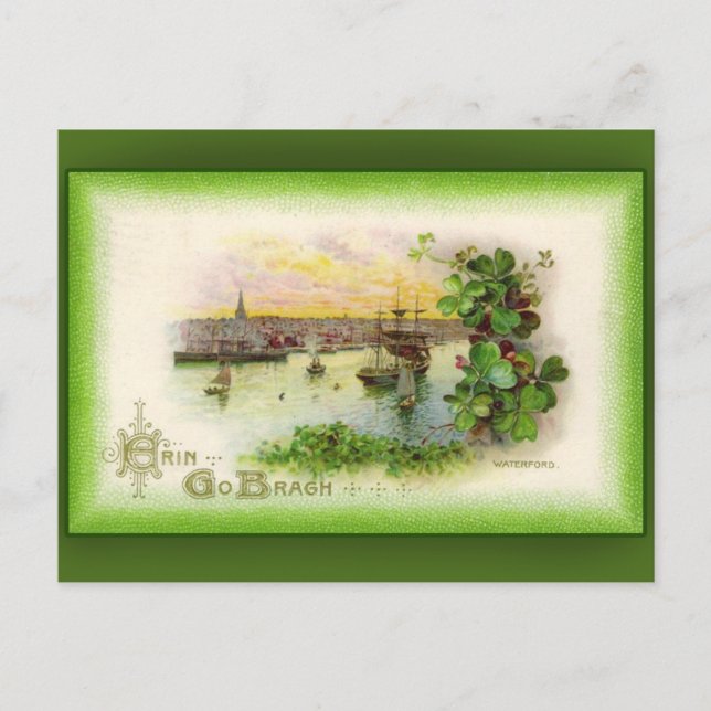 St. Patrick's Day Greeting Cards Waterford View (Front)