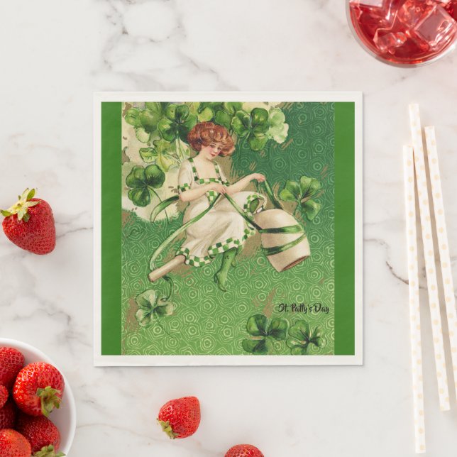 St. Patrick's Day Greeting Paper Napkins (Insitu)
