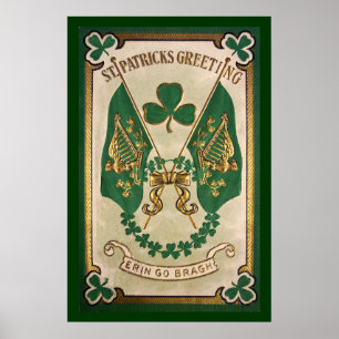 St. Patricks Day Greeting Poster