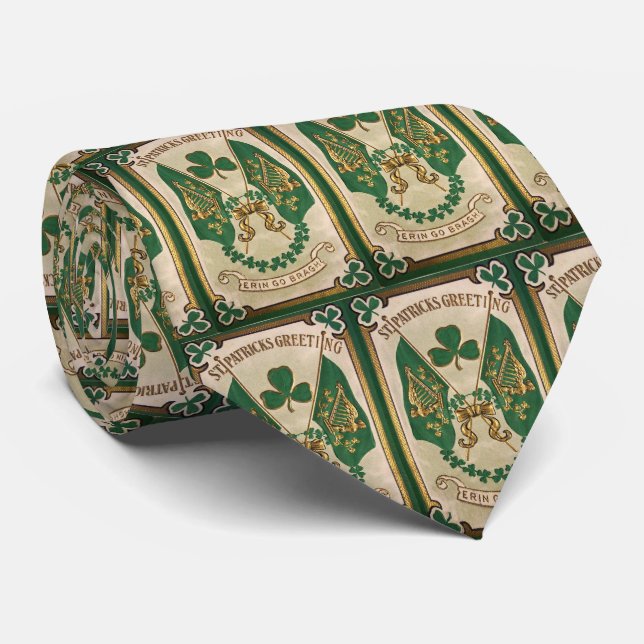St. Patricks Day Greeting Tie (Rolled)