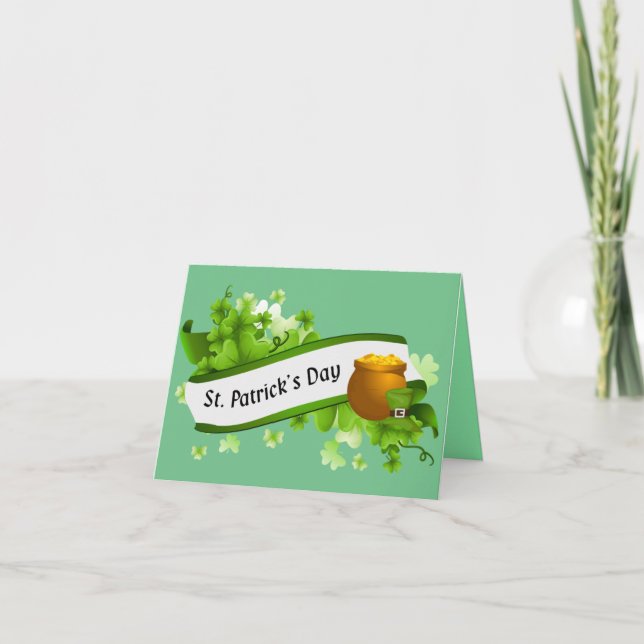 St.Patrick's Day Greetings Card (Front)
