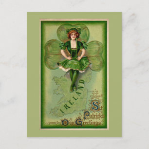 St Patricks Day Greetings Postcard