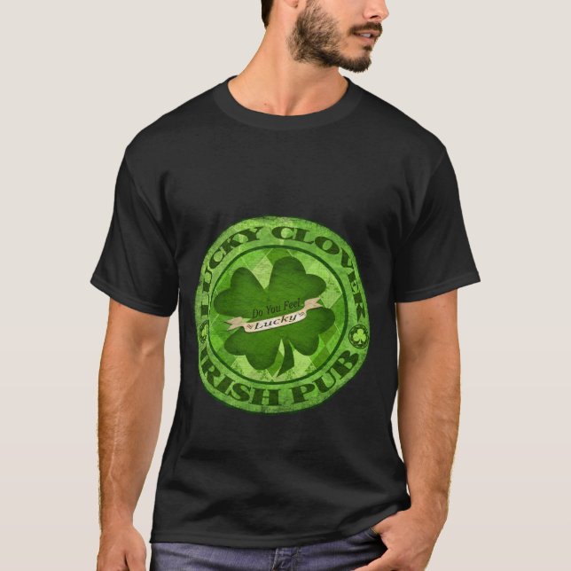 St. Patrick's Day Grungy Pub T-Shirt (Front)