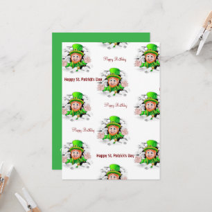 St. Patrick's Day Happy Birthday Invitation 