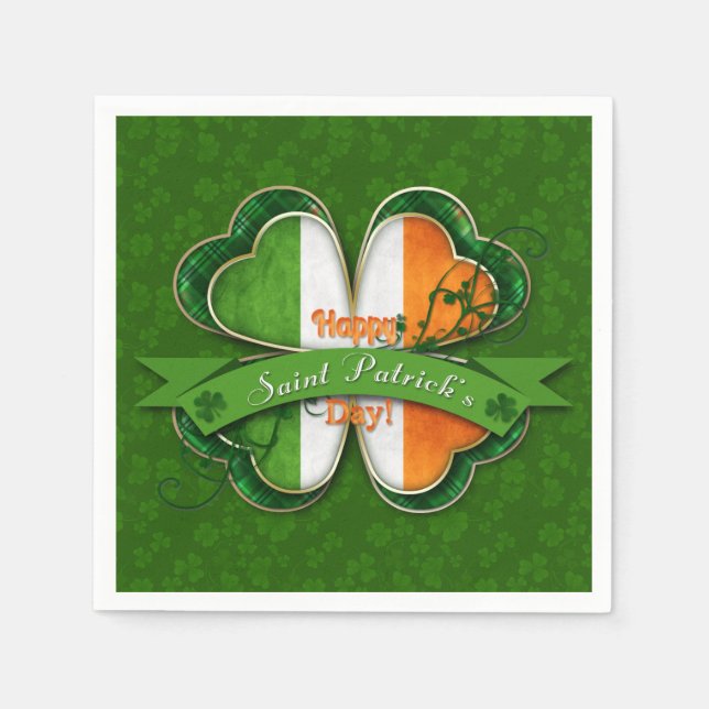 St. Patrick's Day - Happy St. Patrick's Day Napkin (Front)