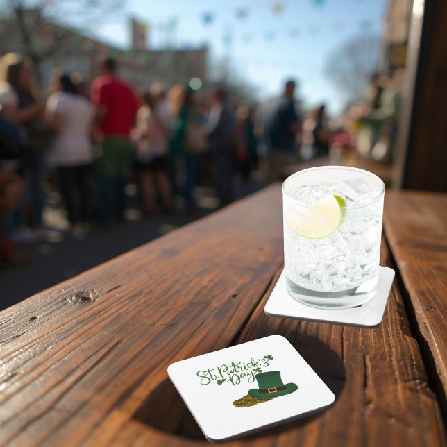 St. Patrick's Day Hard Plastic Coaster (Creator Uploaded)