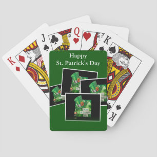 St. Patrick's Day Hat and Leprechaun Playing Cards