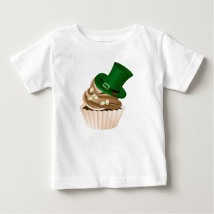 St Patricks Day Hat Cupcake White Baby T-Shirt