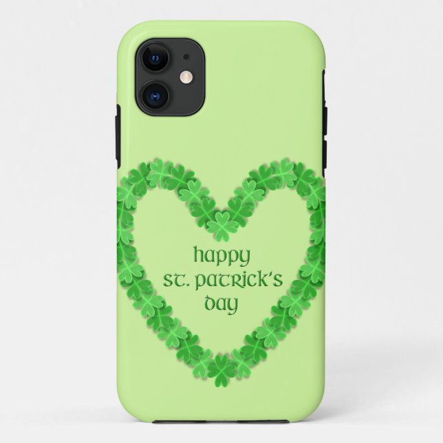 St Patrick's Day Heart Case-Mate iPhone Case (Back)