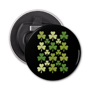 St Patrick's Day Heart Lucky Clover Shamrock Bottle Opener