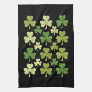St Patrick's Day Heart Lucky Clover Shamrock Kitchen Towel