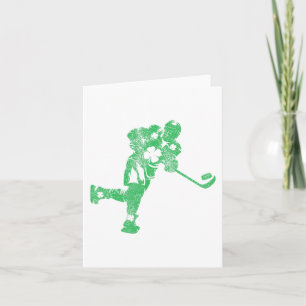 St Patricks Day Hockey Irish Boys Saint Paddy#39;s Card