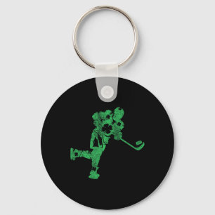 St Patrick's Day Hockey Irish Boys Saint Paddy's S Keychain