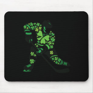 St Patricks Day Hockey Player - Shamrock Spirit Sp Mouse Pad