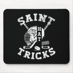 St Patricks Day Hockey Saint Hat Tricks Men Kids B Mouse Pad
